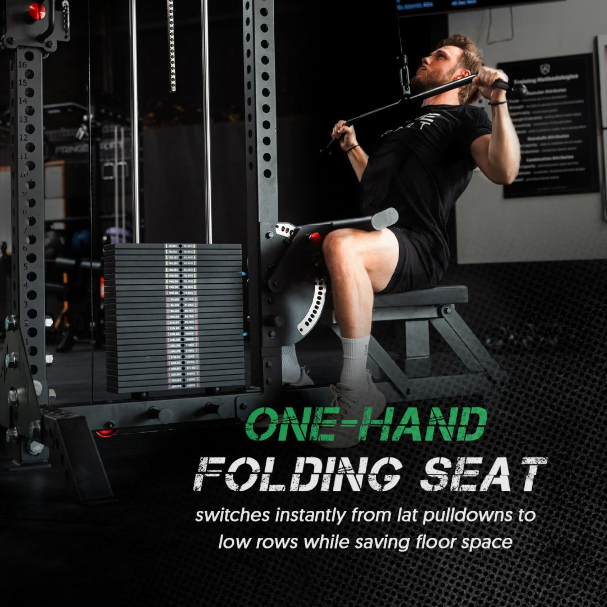 Fringe Sport “The Walrus” – Single Tower Low Row & Lat Pulldown Machine