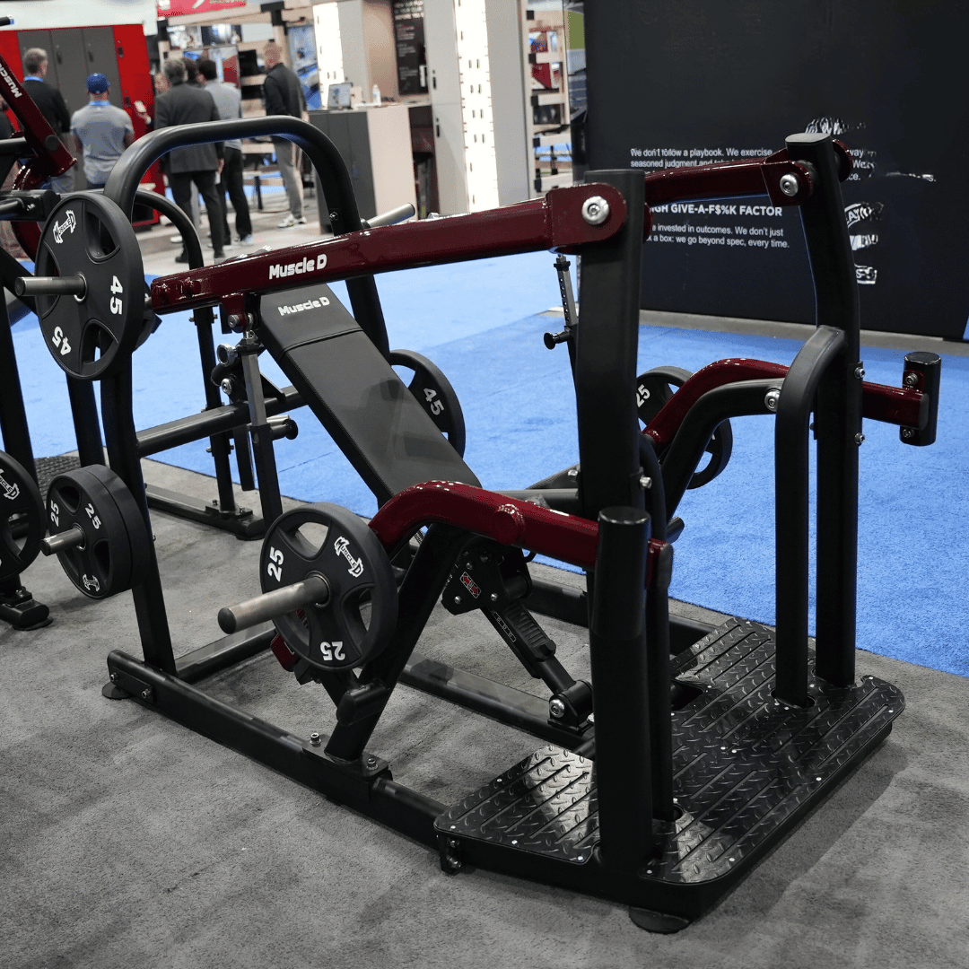 Pro Strength Incline Chest / Shoulder Press - Muscle D Fitness - Adjustable - Plate Loaded - Pec Delt Training