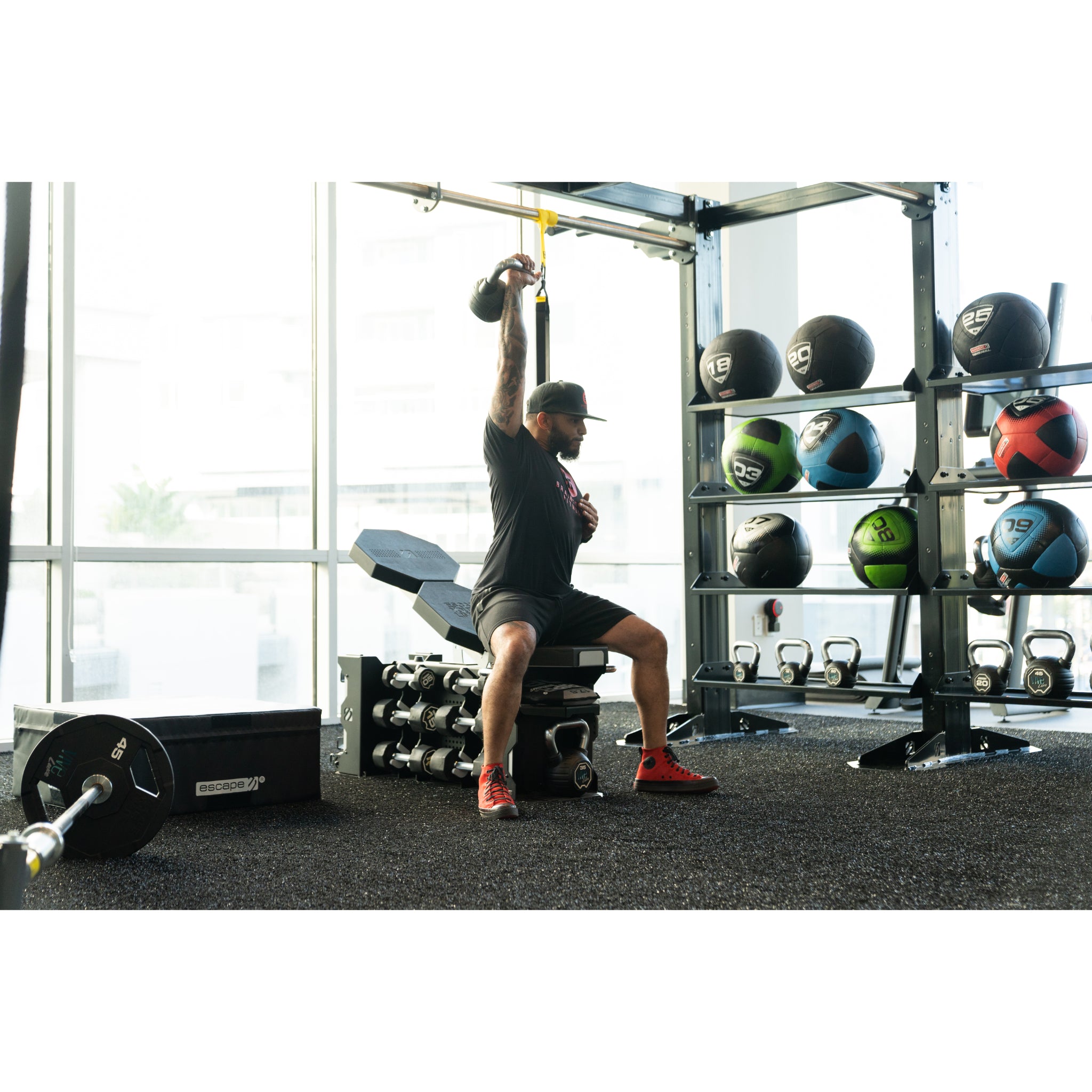 Escape Fitness STRONGBOX – All-In-One Workout Bench & Gym Storage