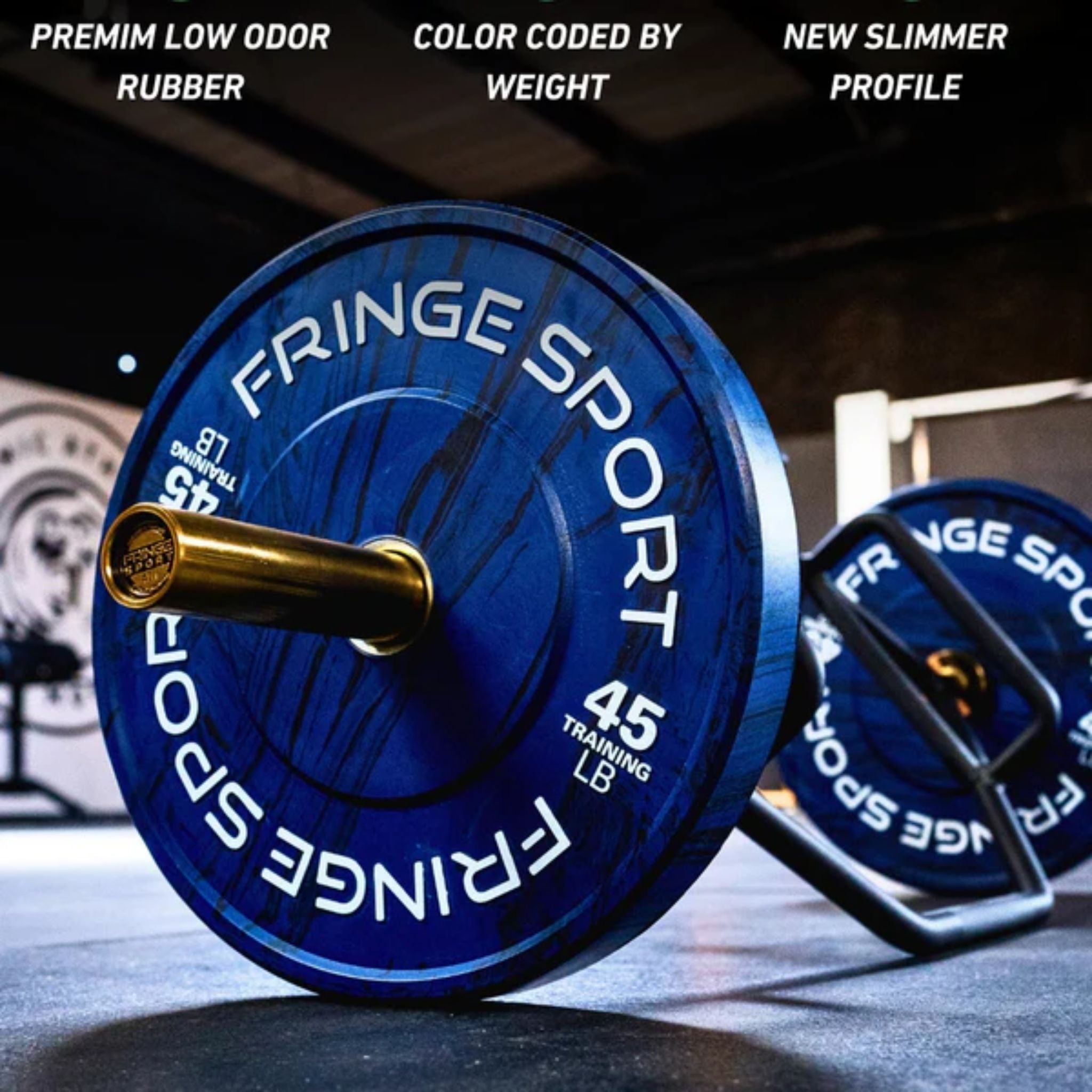 Fringe Sport Savage Bumper Weight Plates Pair 25 lb Each Plate Green