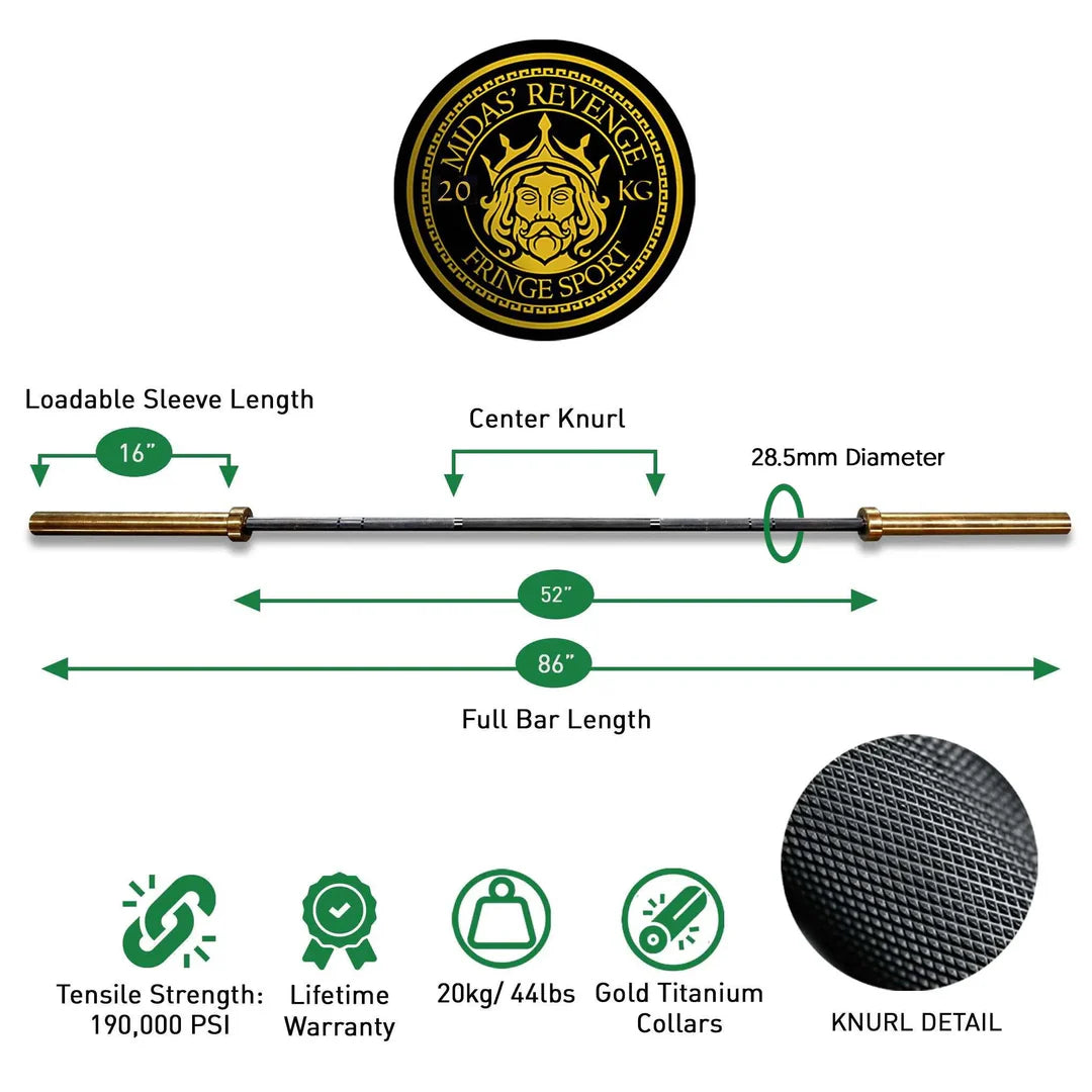 Fringe Sport Midas' Revenge 20kg Bar