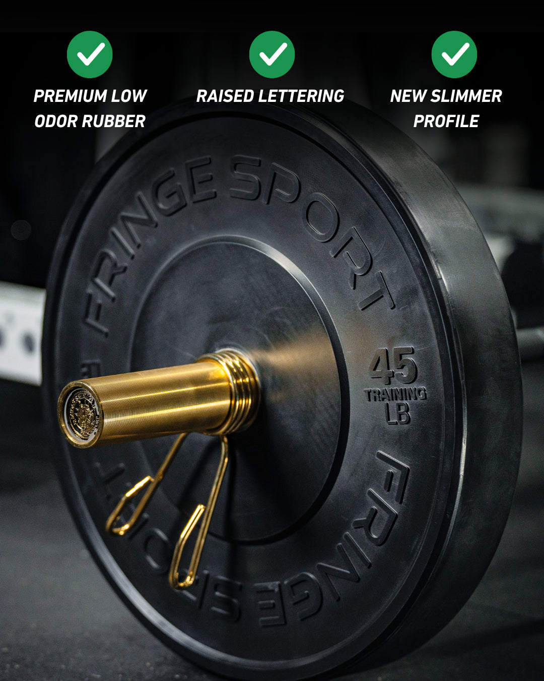 Fringe Sport Black Bumper Plates (Pairs)