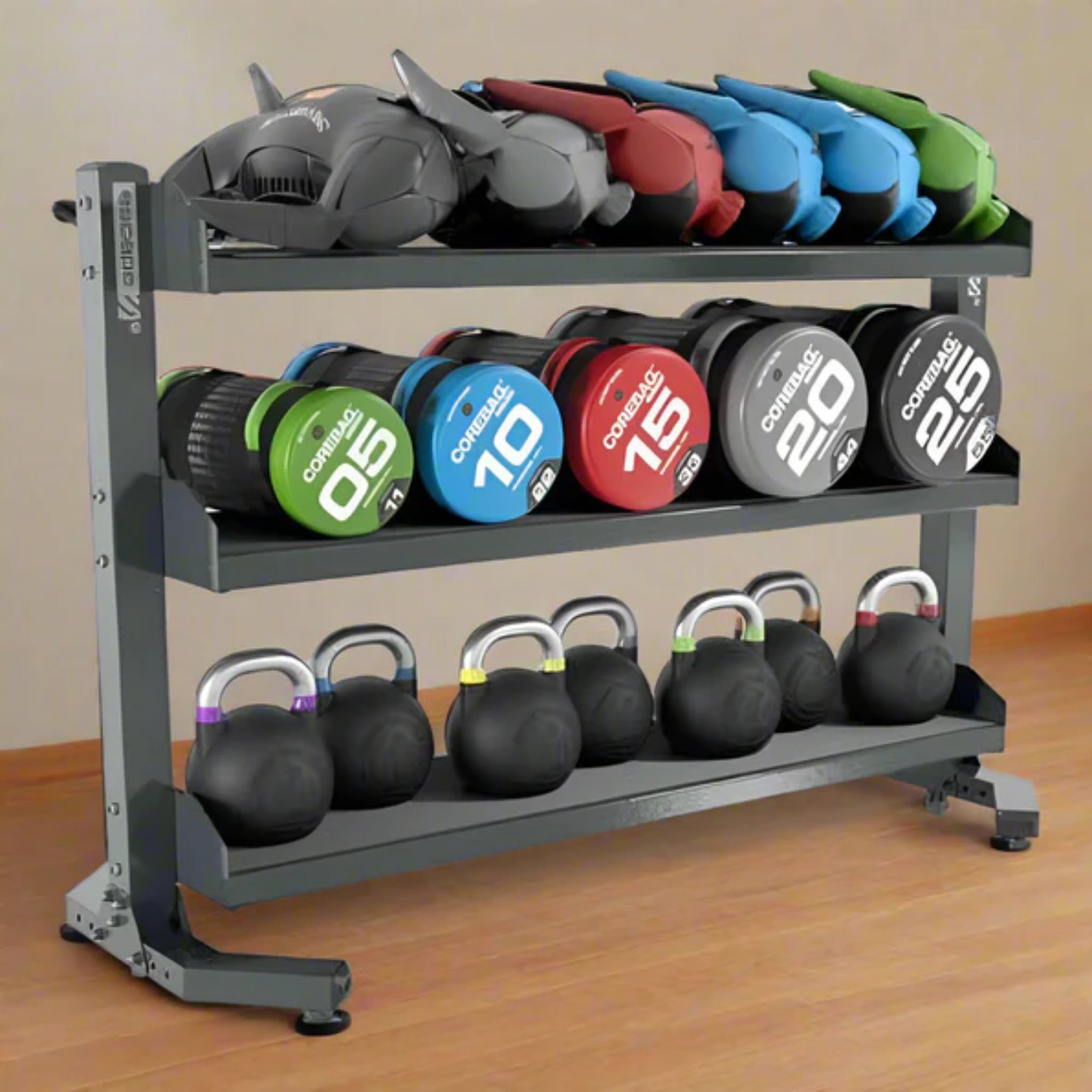 Escape Fitness Universal Storage Racks – 2-Tier or 3-Tier Shelving