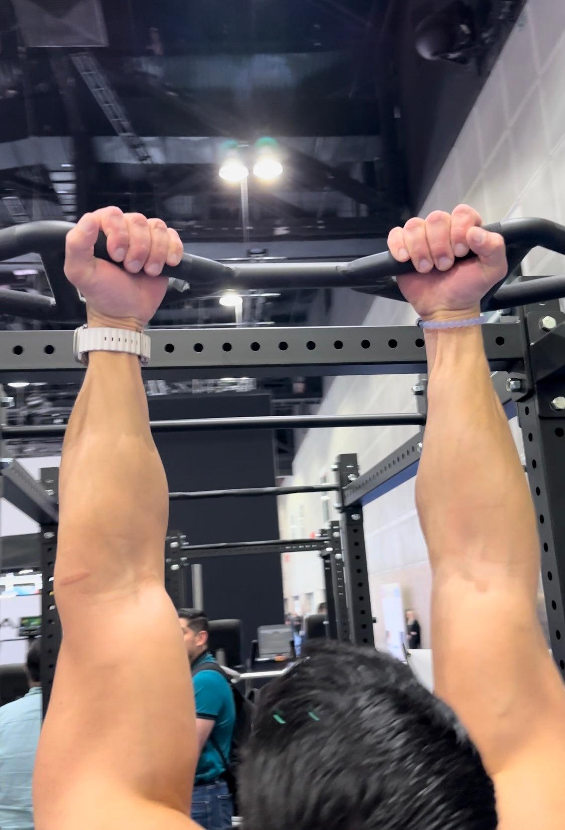 TGrip Commercial 10' Rig - 3x3 Steel - Functional Multi-Grip Pull-Up - Sandwich Style J-Hooks