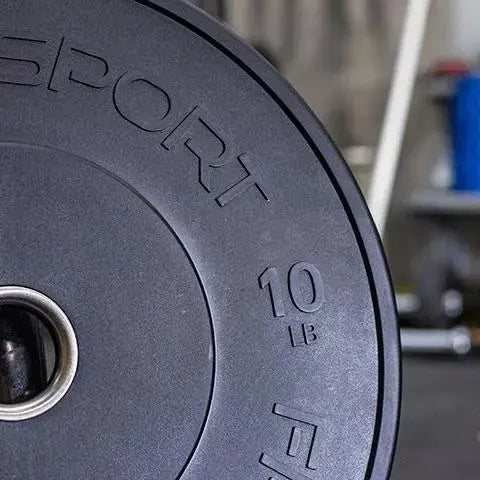 Fringe Sport MilSpec Black Bumper Plate – 55LB Pair