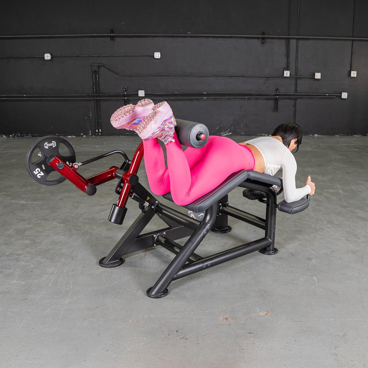 Power Leverage V2 Prone Leg Curl - Muscle D Fitness
