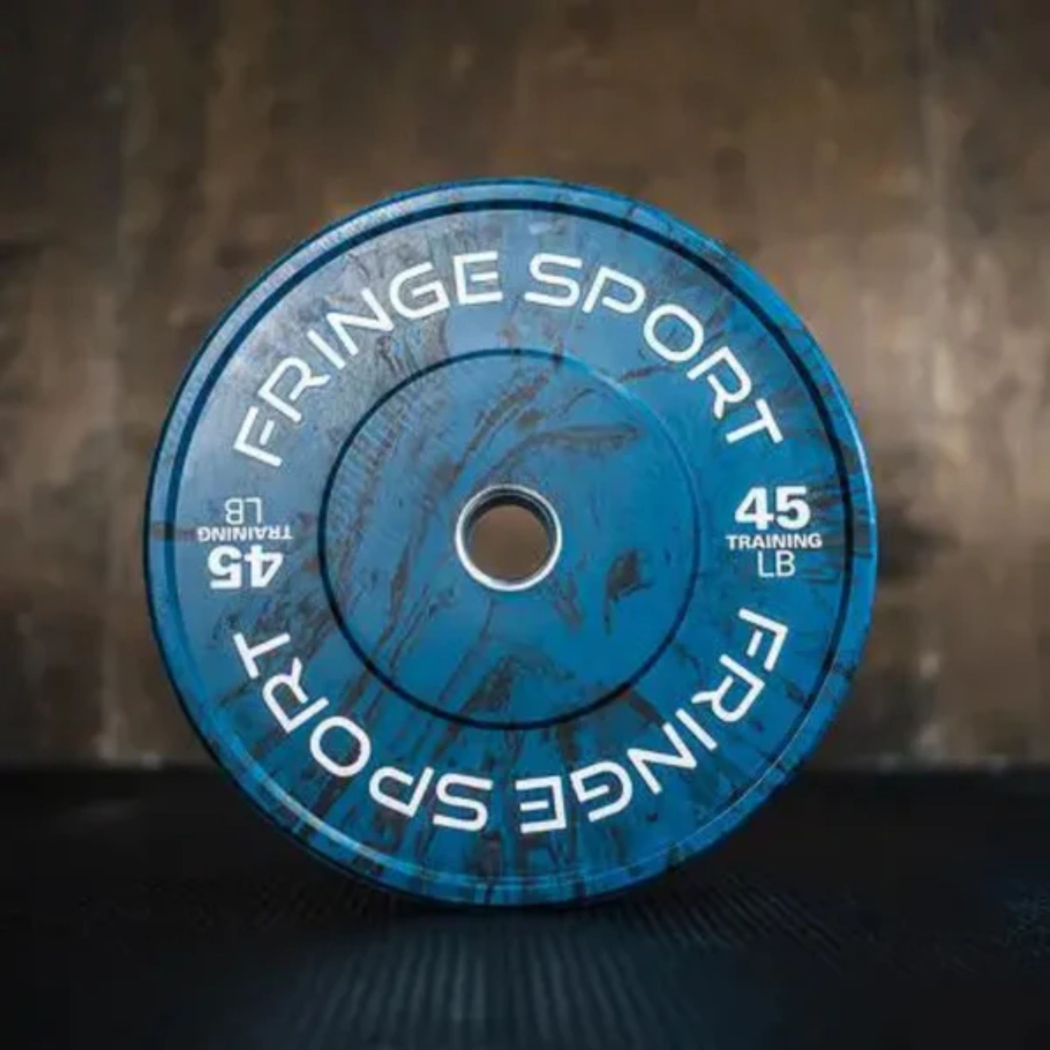 Fringe Sport Savage Bumper Weight Plates Pair 45 lb Each Plate Blue