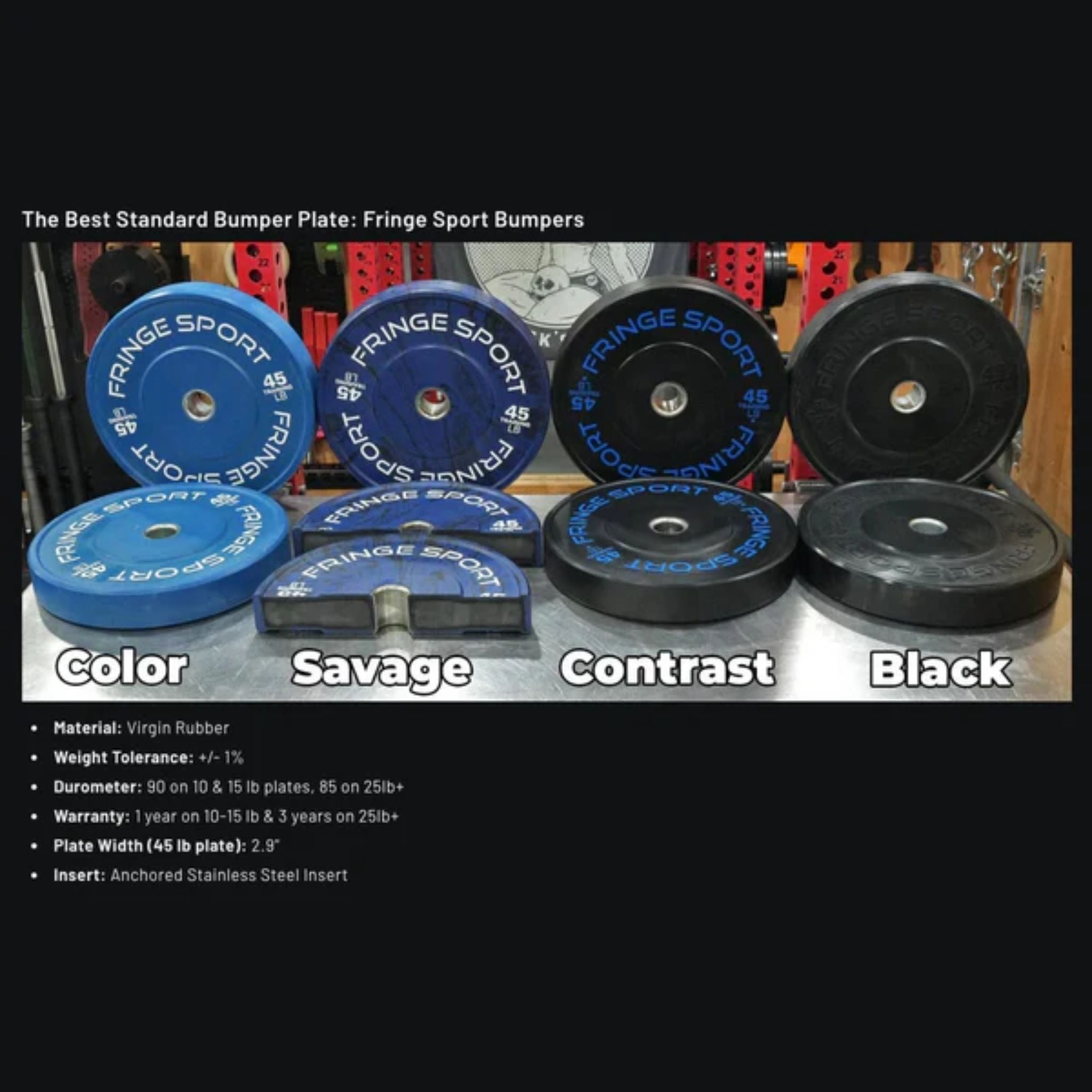 Fringe Sport Savage Bumper Weight Plates Pair 35 lb Each Plate Yellow