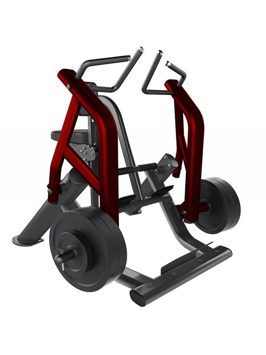 Elite Leverage Seated Row - Muscle D Fitness - Commercial - Adjustable Seat - Plate Loaded
