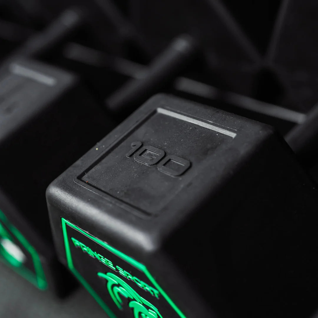 Fringe Sport Silverback Rubber Dumbbell Set – 80 to 100 lb (5 Pairs)