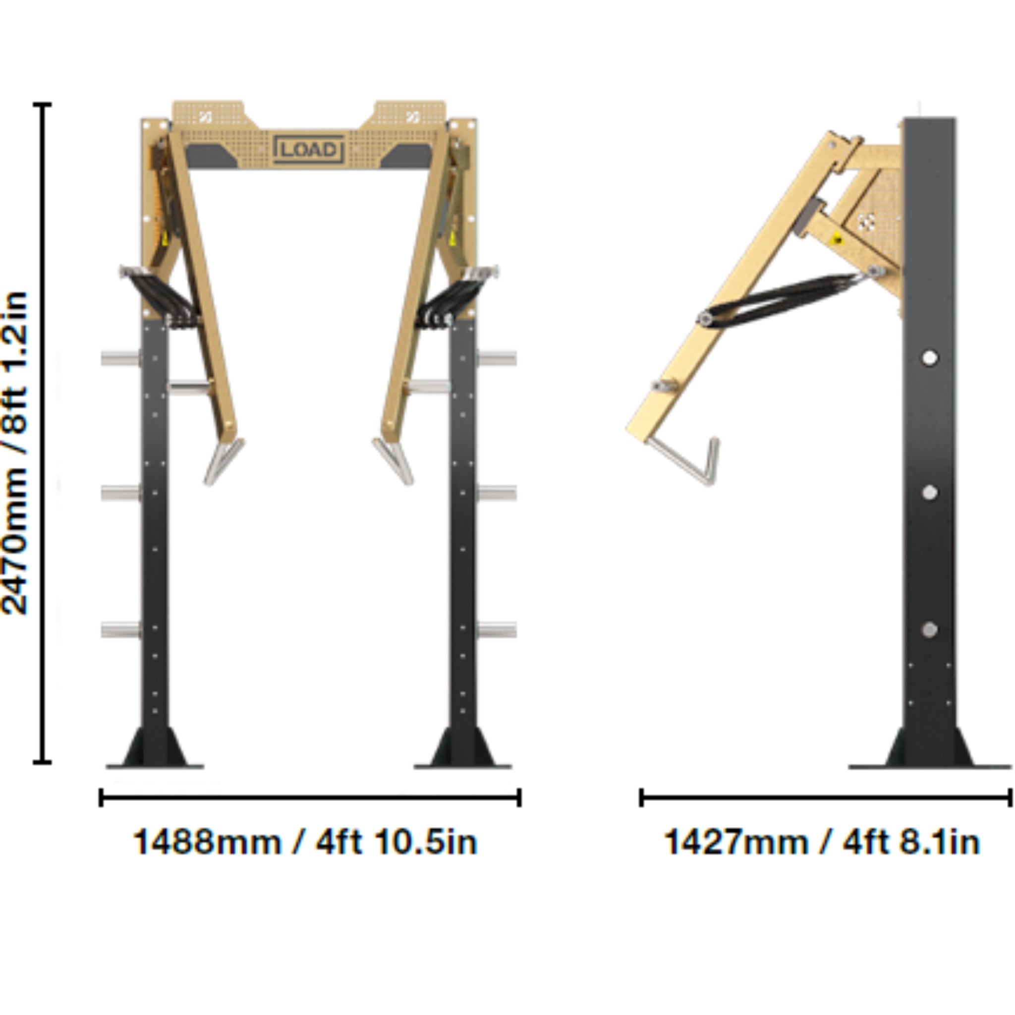 Escape Fitness Octagon Load Drive Station, Bolt Down with Resistance Bands