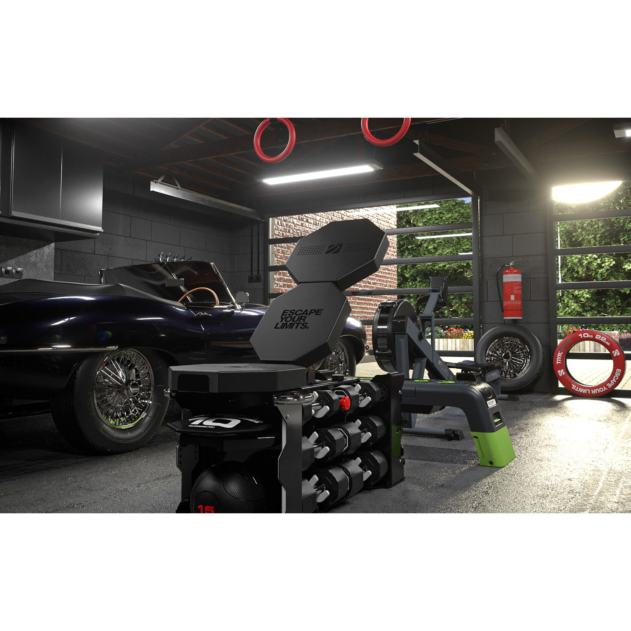 Escape Fitness STRONGBOX – All-In-One Workout Bench & Gym Storage