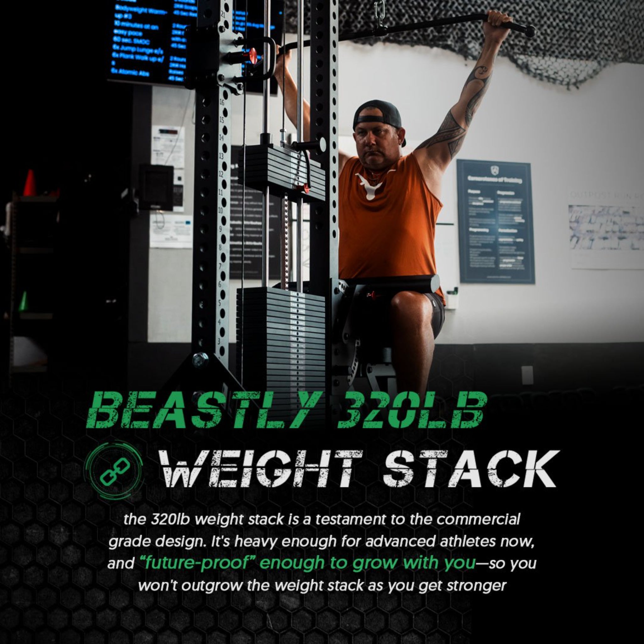 Fringe Sport “The Walrus” – Single Tower Low Row & Lat Pulldown Machine