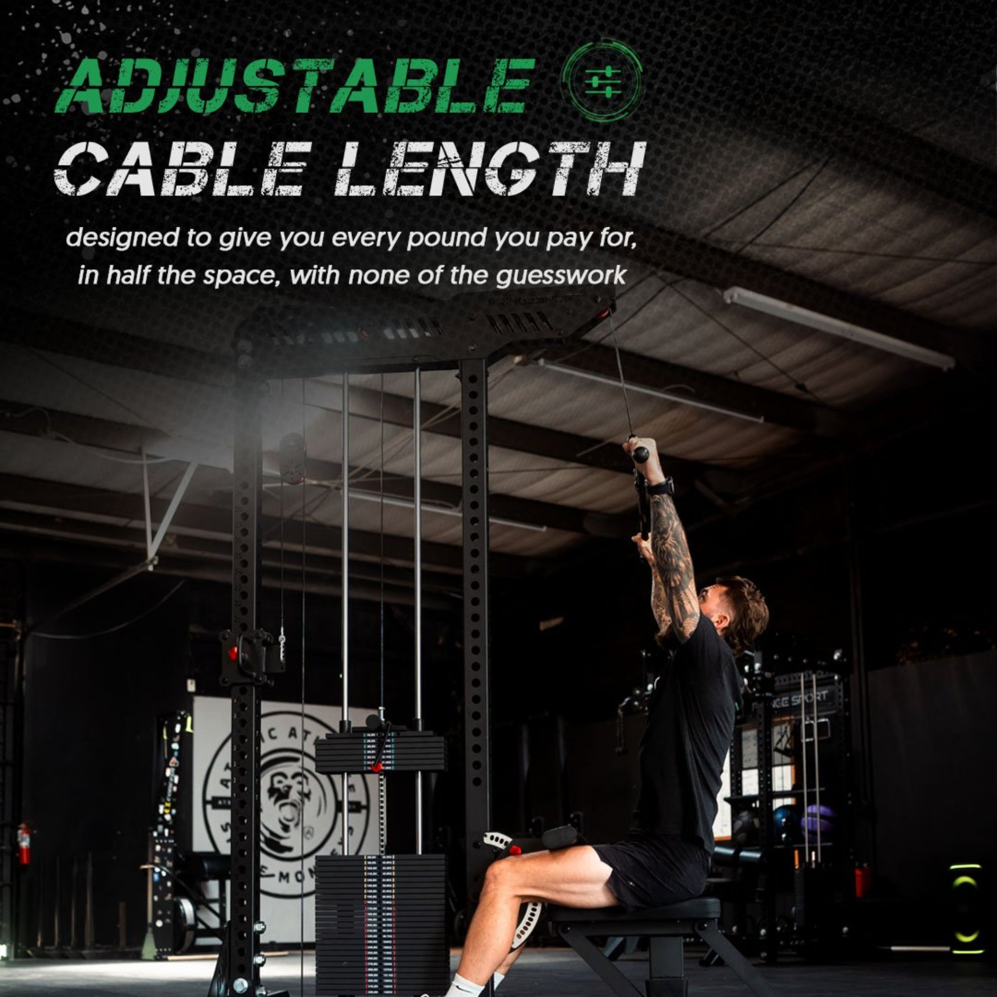 Fringe Sport “The Walrus” – Single Tower Low Row & Lat Pulldown Machine