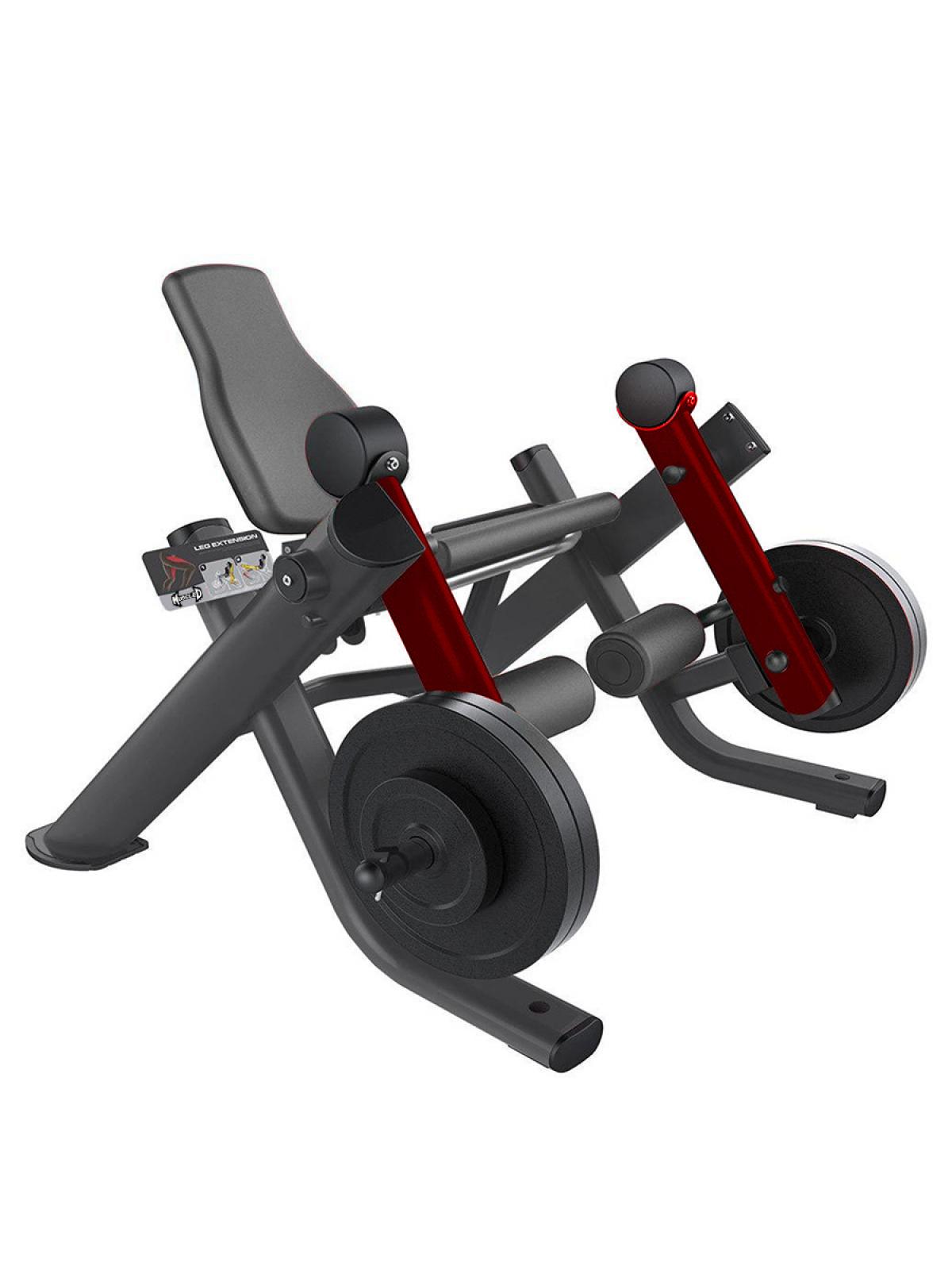 Elite Leverage Leg Extension - Muscle D Fitness - Commercial Grade - Seated - Plate Loaded - Quads Workout