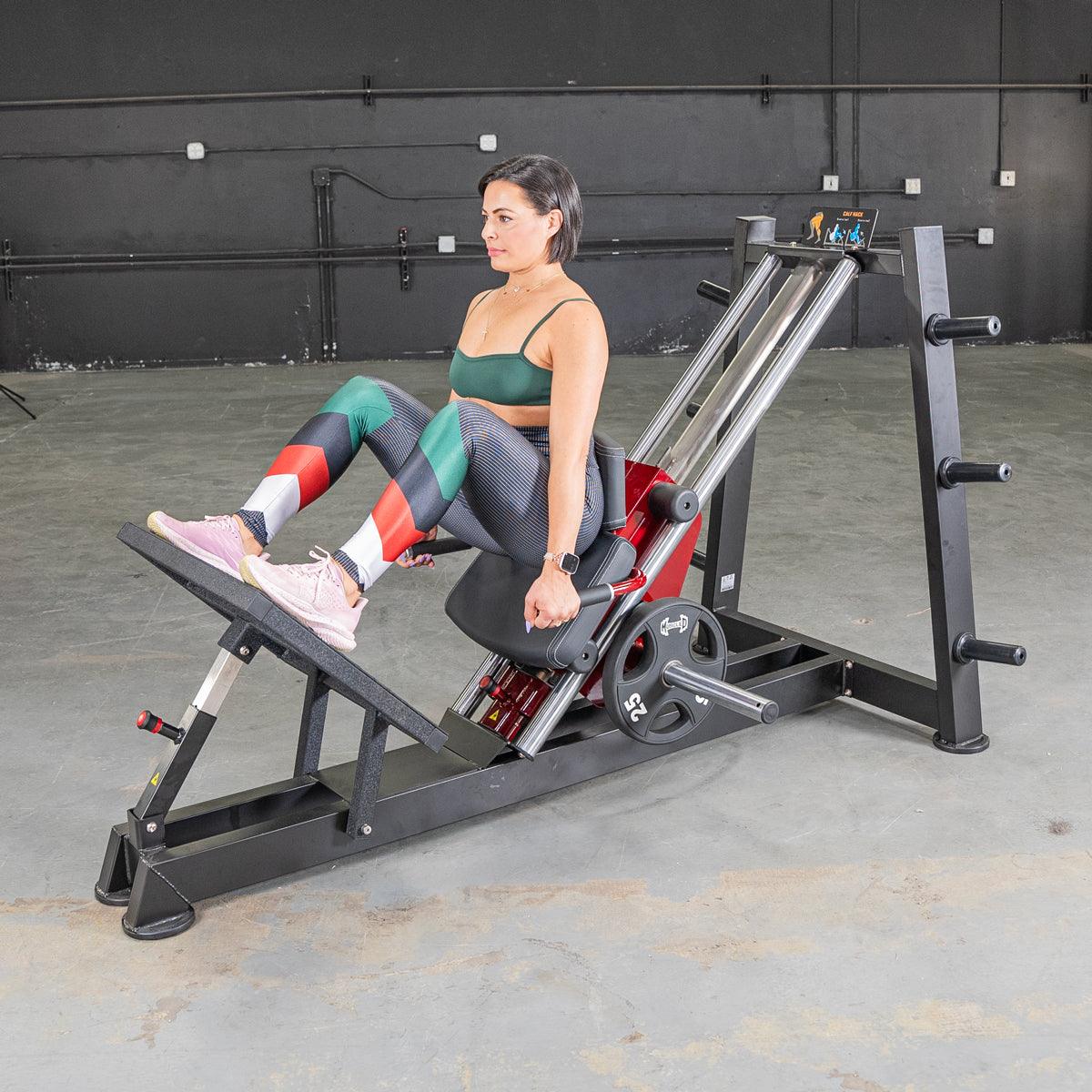Power Leverage V2 Hack Squat / Calf Raise - Muscle D Fitness