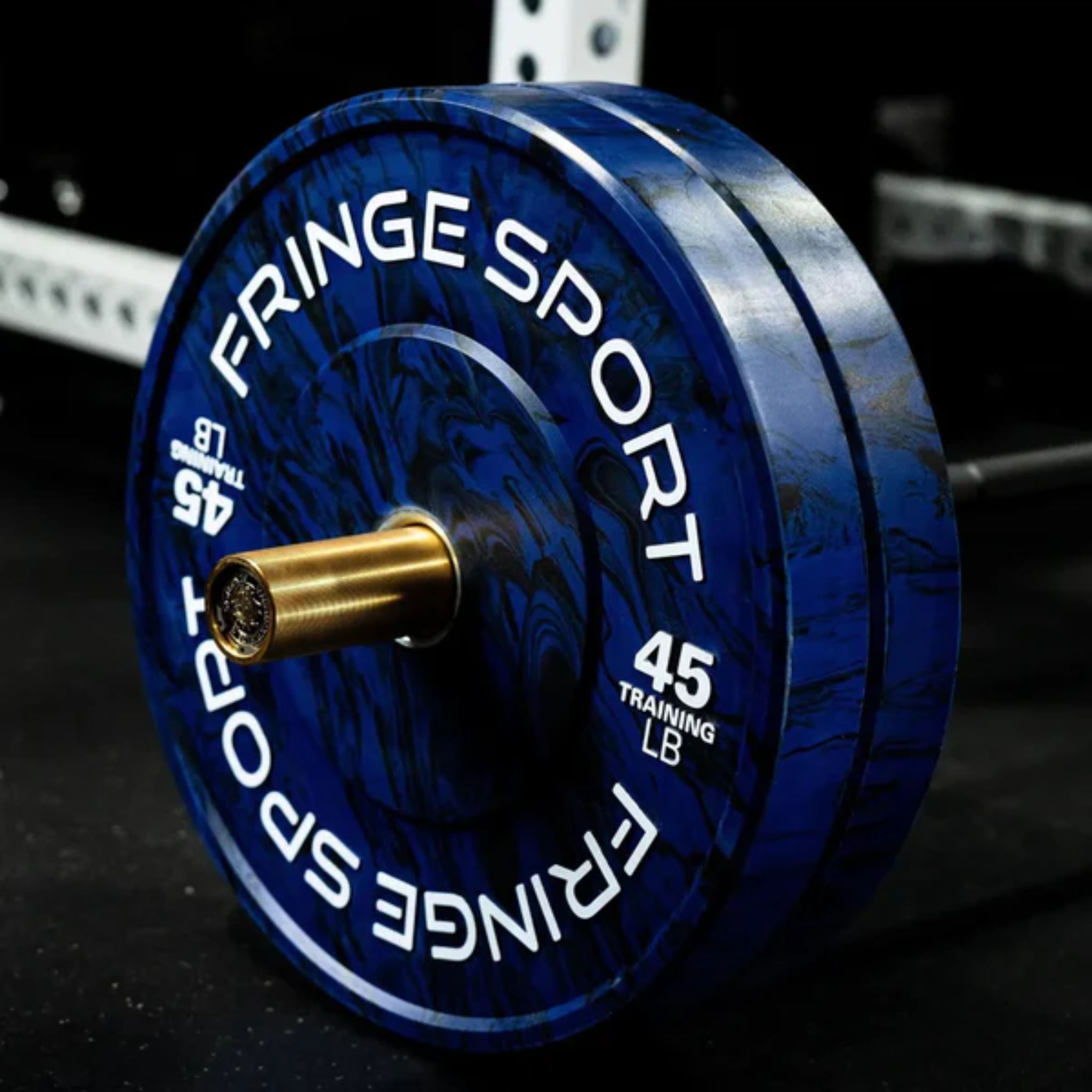 Fringe Sport Savage Bumper Weight Plates Pair 45 lb Each Plate Blue
