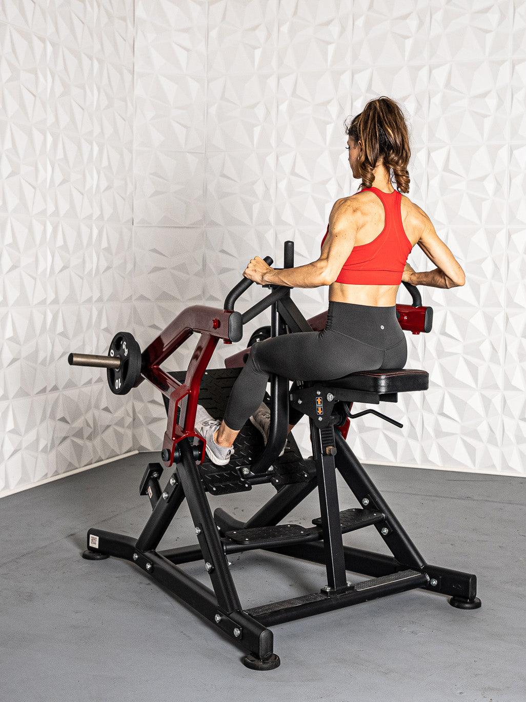 Pro Strength Seated Row - Muscle D Fitness - Commercial Grade - Plate Loaded - Iso-Lateral Training