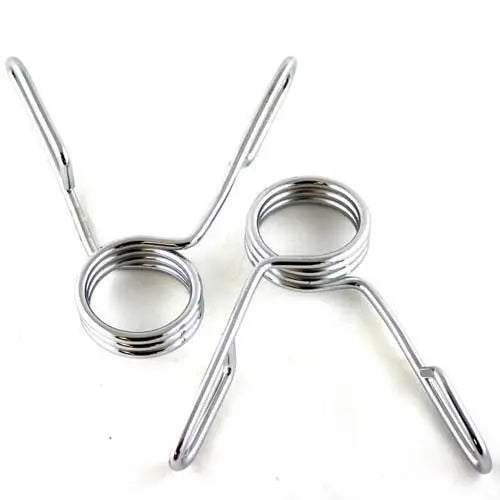 Fringe Sport Spring Clips – Chrome Olympic Barbell Collars (Pair)