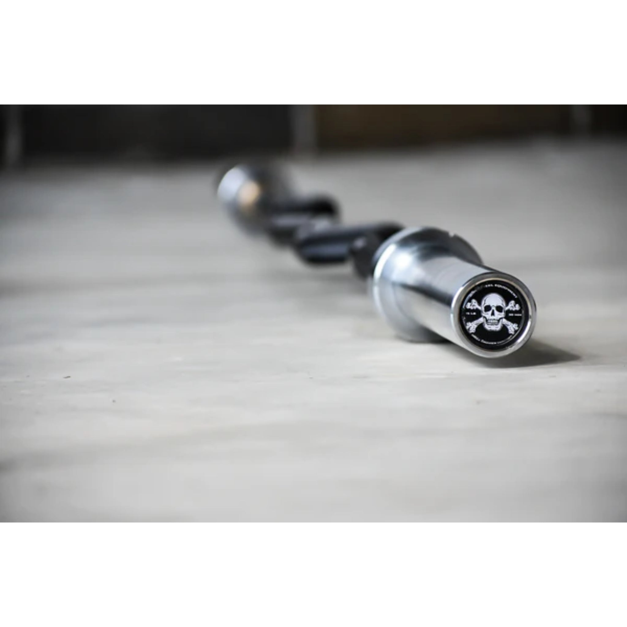 Bare Steel Equipment Rackable Skull Crusher Curl Bar – 35lb, 30mm, Black Phosphate