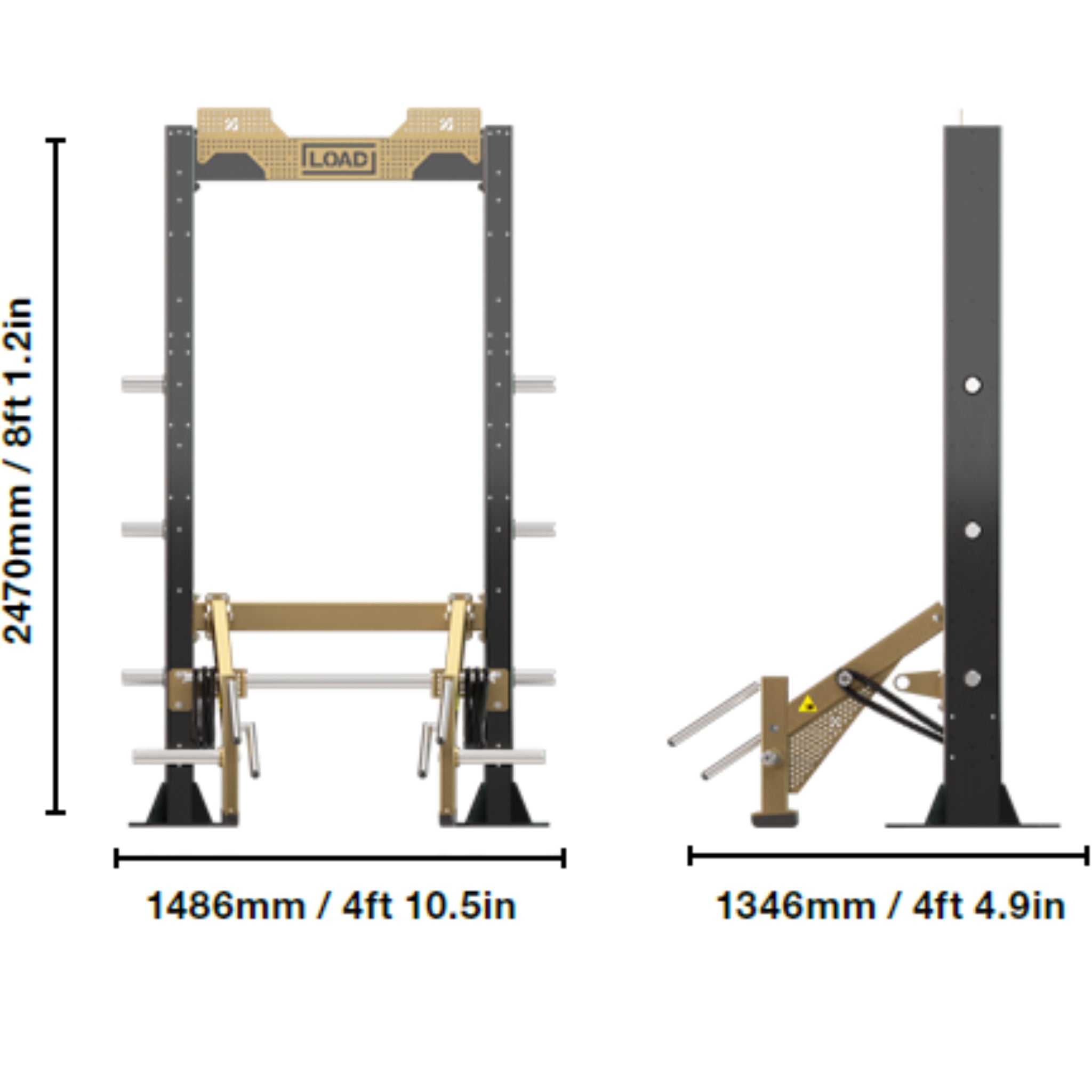 Escape Fitness Octagon Load Lift Station, Bolt Down with Resistance Bands