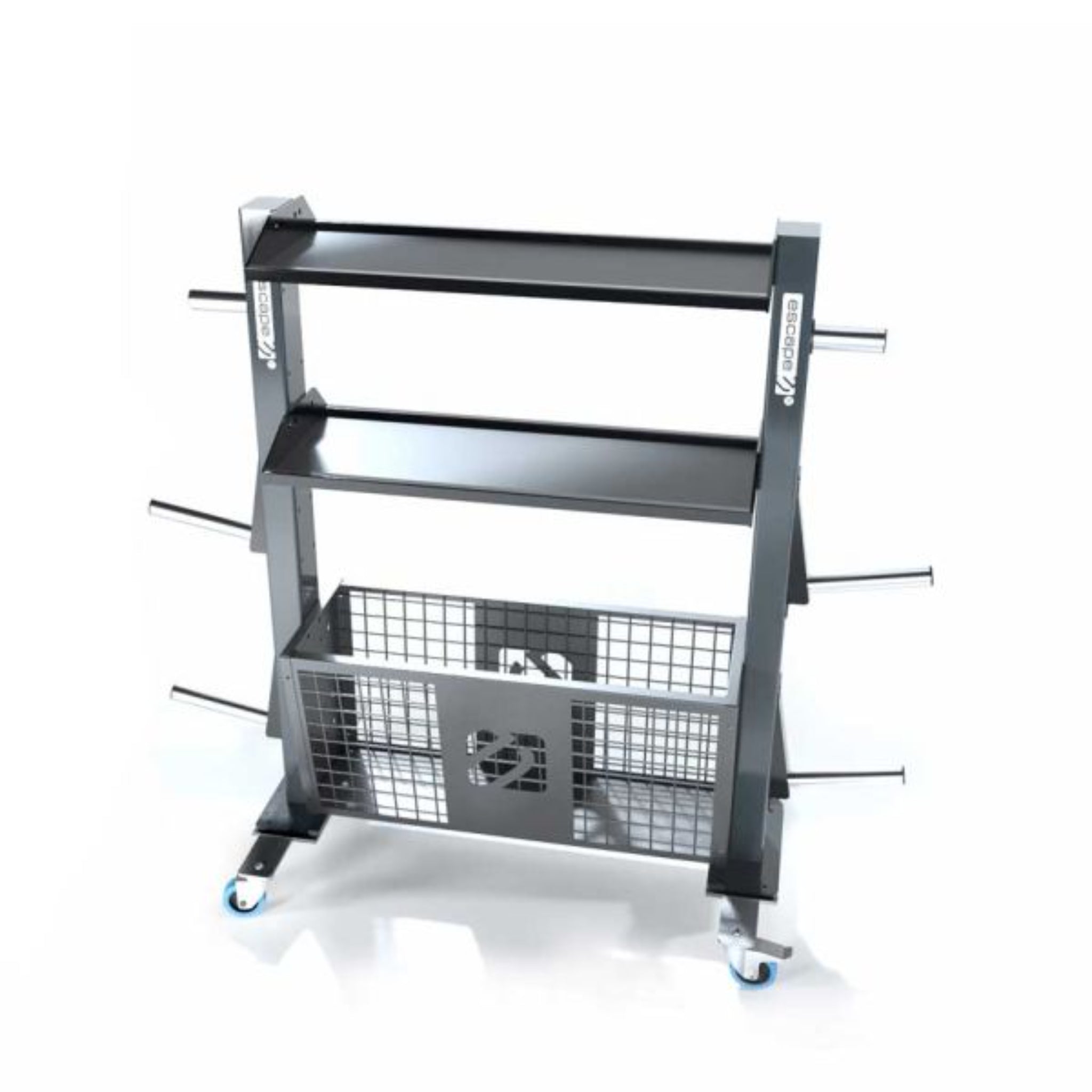 Escape Fitness Portable Storage Rack – Mobile Functional Training Organizer
