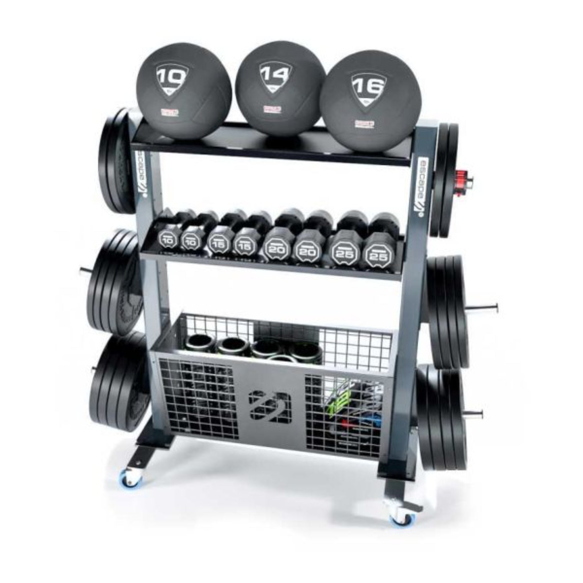 Escape Fitness Portable Storage Rack – Mobile Functional Training Organizer