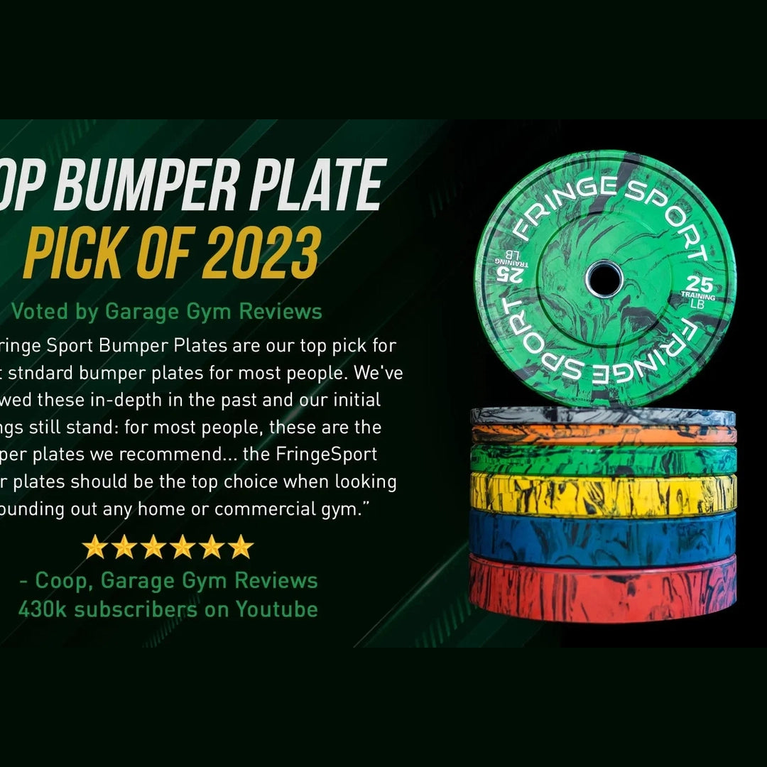 Fringe Sport Savage Bumper Weight Plates Pair 55 lb Each Plate Red